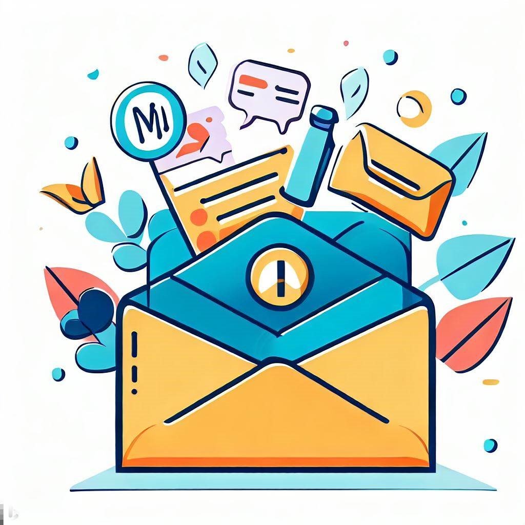 Imagen vector que define el Email Marketing