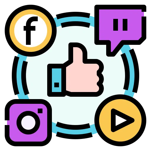 Icono publicidad redes sociales